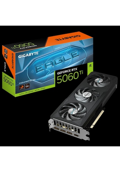 Gıgabyte Gv-n506teaglemax Oc-16gd, Rtx5060tı, Eagle Max Oc, 16gb, Gddr7, 128bıt, 3 Fanlı, 1xhdmı, 3x