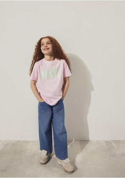 Mavi - Mavi Logo Baskılı Pembe Tişört 7610109-86953 Pembe