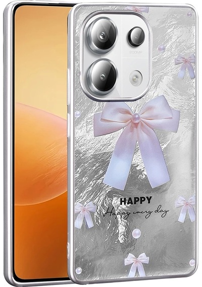 Xiaomi Redmi Note 13 Pro 4g Kılıf Desenli Zore Mep Kapak İncili Fiyonk