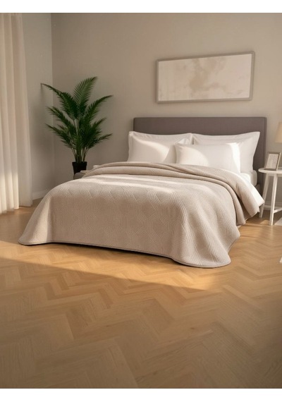 Özdilek Trendy Art Deco Tek Kişilik Battaniye 155x220 Cm Kristal Gri