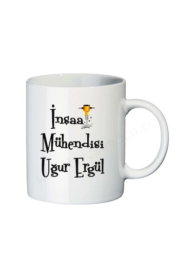 Inşaat Mühendisine Hediye Isimli Kupa Bardak