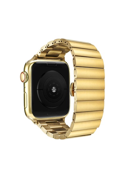 Watch 44mm Uyumlu Krd-41 Metal Zore Kordon-rose Gold
