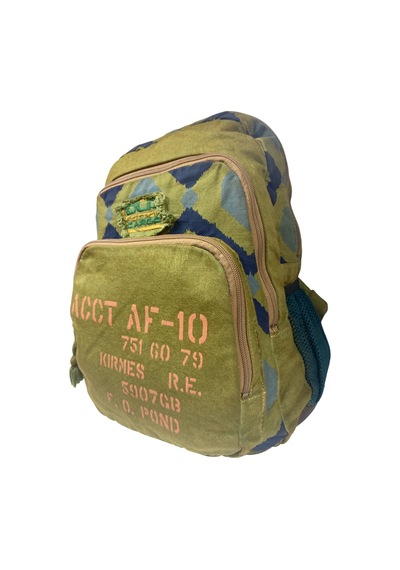 Old Cotton Cargo Kaliteli Renkli Vintage Disayn Sırt Gezi Okul Seyahat Çantası 30 Cm X 42 Cm Lacivert