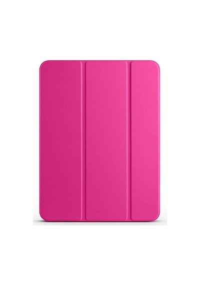 Apple Uyumlu iPad Pro 11 2025 M5 Mkst Smart Cover Kalem Bölmeli Standlı 1-1 Kılıf - Pembe Koyu Tablet Kılıfı