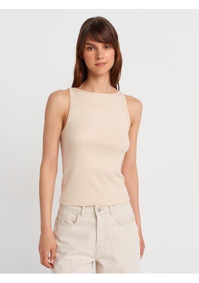 Dilvin 21048 Halter Yaka Top-taş Taş