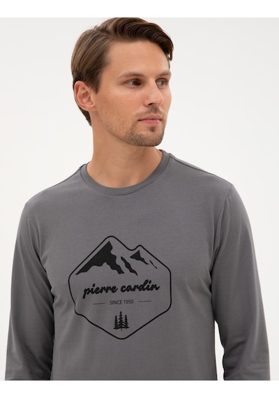 Pierre Cardin Erkek Koyu Gri Pijama Takım 50322632-vr080 Koyu Gri