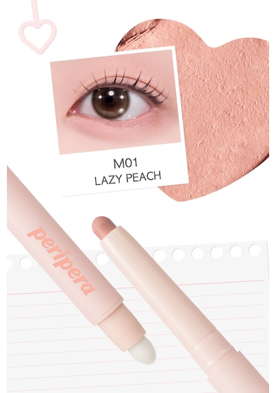 Topaklanma Yapmadan Kolayca Uygulanan Kalem Far Perıpera Mood In Shade Eye Stick M01 Lazy Peach M01 Lazy Peach