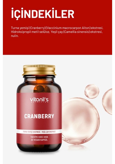 Vitanil's Cranberry 30 Kapsül