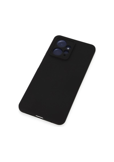 Cosmotex Newface Xiaomi Redmi Note 12 4g Kılıf Nano İçi Kadife Silikon - Siyah Sıyah