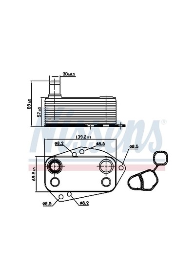 Land Rover Freelander1 Td4 Uyumlu Motor Yağ Soğutucusu Pbc101370L