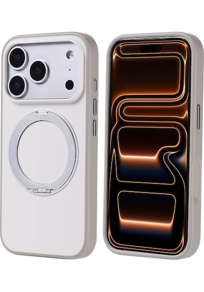 Subutu Apple Uyumlu iPhone 17 Pro Kılıf M-safe Şarj Özellikli Standlı Sbt Proton Silikon Kapak - Gri Gri
