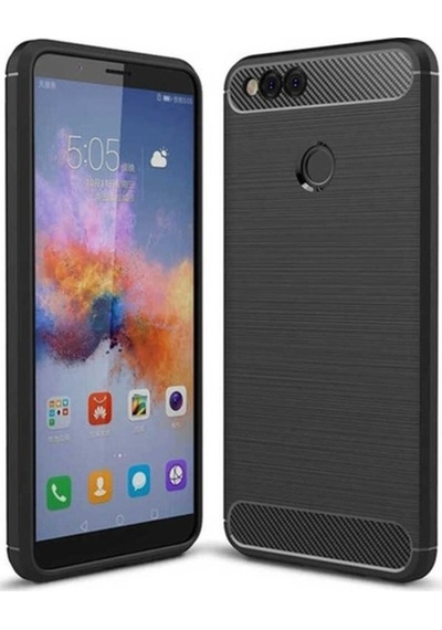 Huawei Honor 7x Kılıf Zore Room Silikon Kapak Siyah