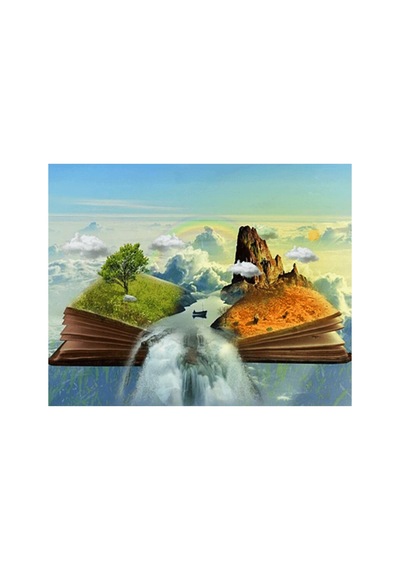 Kitap Ve Manzara Çerçeveli 90x110 Sayılarla Boyama Hobi Seti Diğer