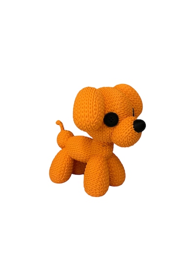 Örgü Model Balon Köpek Anahtarlık 3d Baskı Özel Tasarım Figür Çanta & Anahtar Aksesuarı Kahverengi