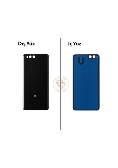 Xiaomi Mi Note 3 Siyah Arka Pil Kapağı Batarya Kapağı Lazer Kesim Back Cover Çok Renkli