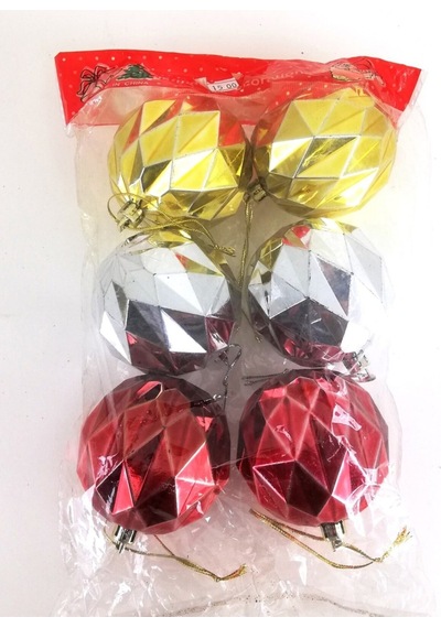 Yılbaşı Ağaç Süsleri 6 Cm Toplar