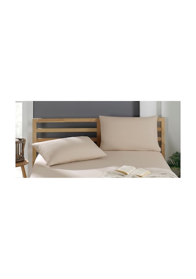 2 Adet Pamuklu Yastık Kılıfı 50 X 70 Cm Sütlü Kahve