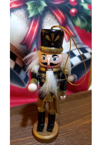 Kuşun Asker/fındıkkıran Ahşap 13 Cm Siyah