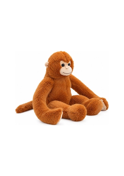 Kahverengi Peluş Maymun 50 Cm Çok Renkli