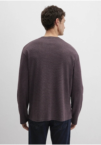 Mavi Loose Fit Bordo Erkek Uzun Kollu T-shirt M0613040-70434 Bordo
