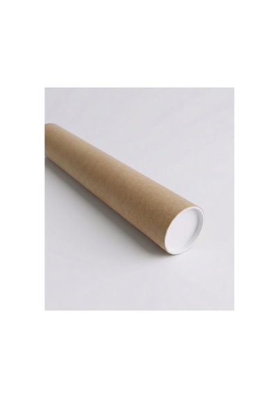 Esila Kağıtçılık Postüp Kapaklı Silindir Kutu 5,5 X 65 Cm Karton Rulo Tüp Poster, Afiş, Harita Kutusu 1 Adet