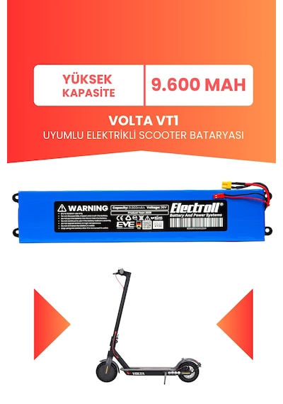 Volta Vt1 Batarya Yüksek Kapsite 36v 9.600 Mah