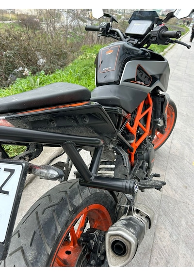 Ktm Duke 250 / 390 Uyumlu Arka Koruma Demiri Siyah Renk