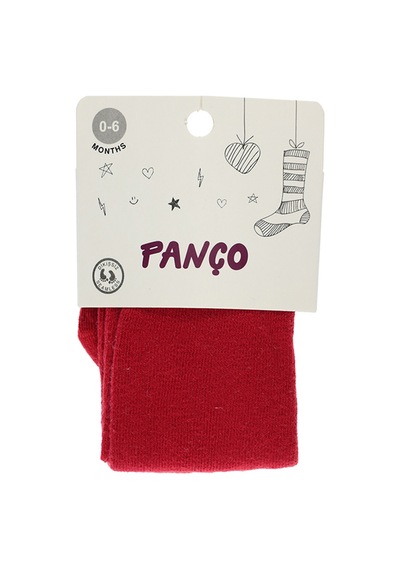 Panço Kız Çocuk Cotton Kırmızı Külotlu Çorap