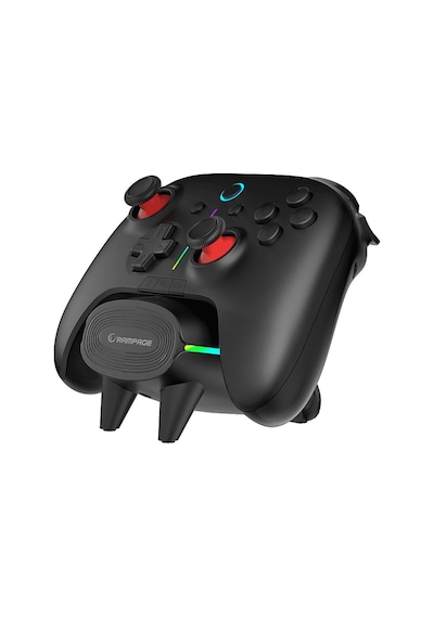 Rampage Hydra Pro Bt + 2.4 Ghz Şarj İstasyonlu Pc Gamepad Rgb Joypad Oyun Kolu Siyah