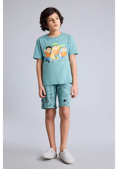 Defacto %100 Pamuklu Stumble Guys 2'li Pijama Takımı Erkek Çocuk G9087A826SM Defacto %100 Pamuklu Stumble Guys 2'li Pijama Takımı Erkek Çocuk G9087A826SM