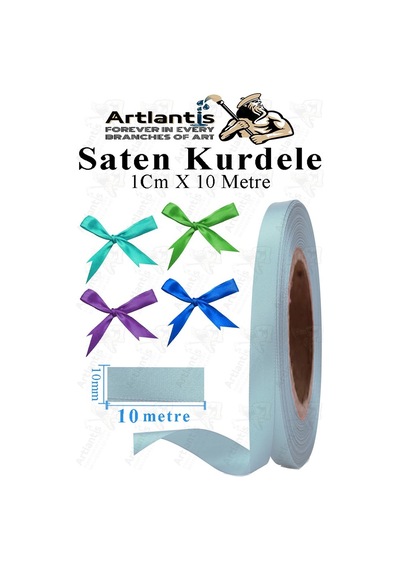Kurdele Saten 1 Cm 10 Metre 1 Adet Saten Kurdela Parlak Hediye Ve Süsleme Şeridi Süs Paketleme Çiçek Saç El Sanatı