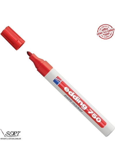 Sertkırtasiye Edding 750 Paint Marker Kalem Kırmızı