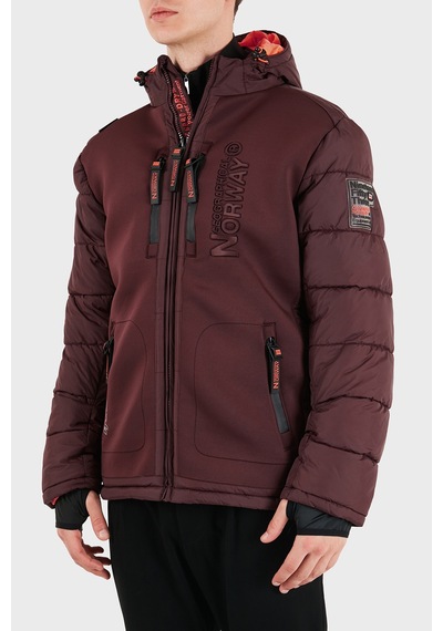 Norway Geographical Su Geçirmez Kapüşonlu Parka Erkek Parka Beachwood Kahve