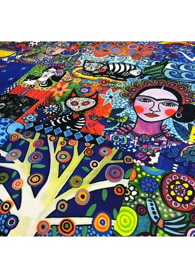 Döşemelik Kumaş Dijital Baskı Frida Kahlo Desen
