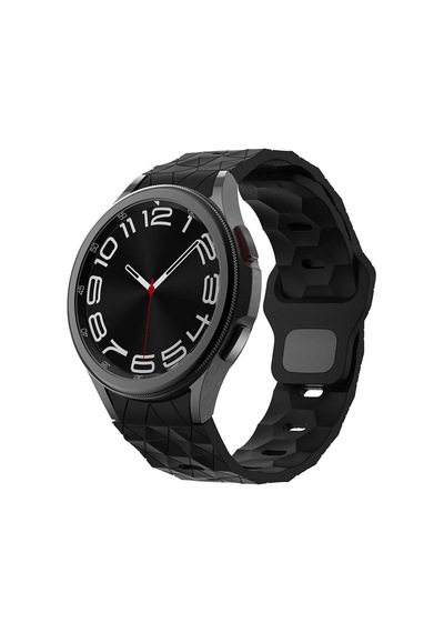 Galaxy Uyumlu Watch 6 40mm Krd-116 20mm Futbol Desenli Spor Tasarımlı Silikon Kordon