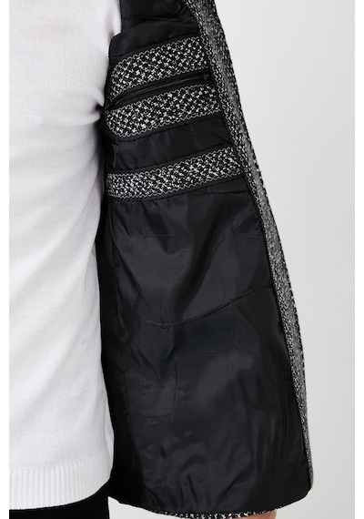 Buratti Slim Fit Cepli Pamuklu Kaşe Erkek Kaban 5841015 Siyah Noktalı