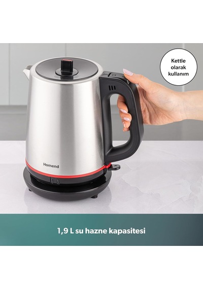 Royaltea 1711h Çelik Çay Makinesi Inox Siyah Diğer