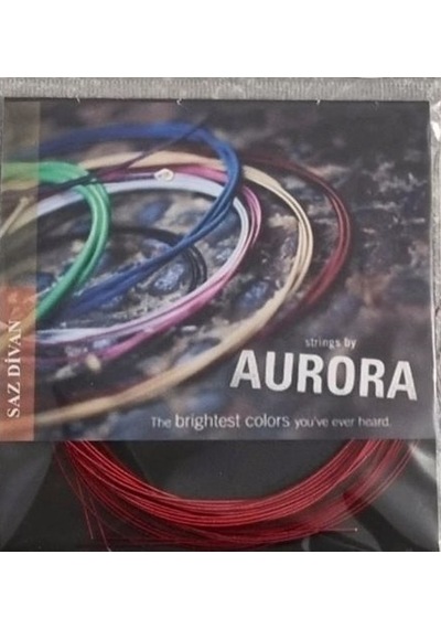 Aurora 0 25 Divan Bağlama Teli Kırmızı Bamlı