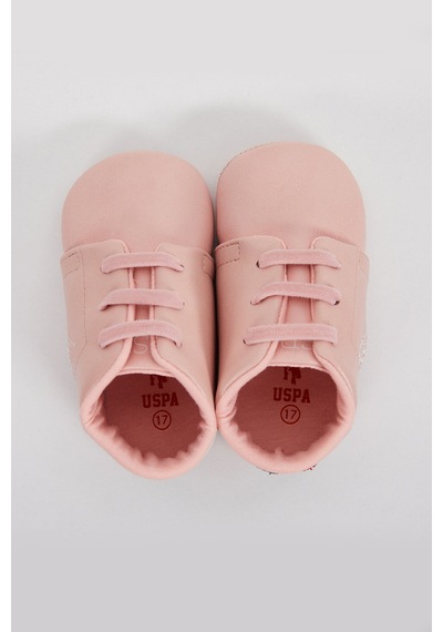 U.S. Polo Assn. Pudra Bağcıklı Kız Bebek Ayakkabı 5274-30632 Pudra