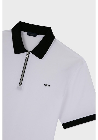 Paul & Shark Erkek Polo Yaka T Shirt 24411319 010 Beyaz Beyaz
