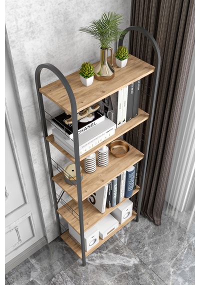 Metal Kitaplık Atlantik Çam 180 Cm Diğer