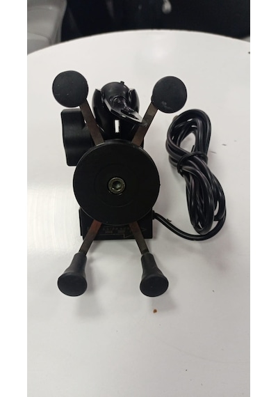 Motosiklet Metal Telefon Tutucu USB Sarjlı