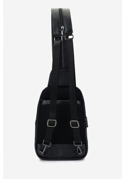 Valmenti Erkek Hakiki Deri Siyah Deri Body Bag Çanta 995 230219 Erk Cnt Sk24-25 Sıyah Dr Siyah