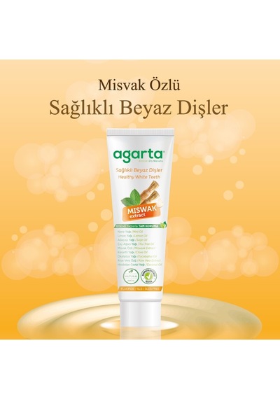 Agarta Doğal Diş Macunu 100ml Misvak Özlü Beyazlık