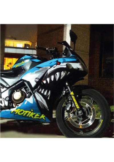 Honda CBR 250R 2014-17 Mavi Shark Sticker Etiket Modeli