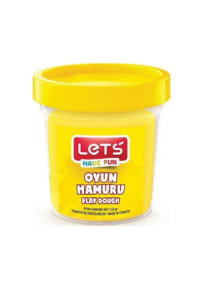 Lets Oyun Hamuru Tek Renk Sarı 110 Gr L8440-1 Çok Renkli