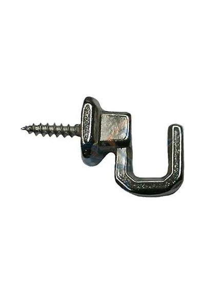 Tedar Vidalı Kanca, Askı Küçük - 15x18mm, Nikel - 1 Adet Najmaddin Diğer 68488400