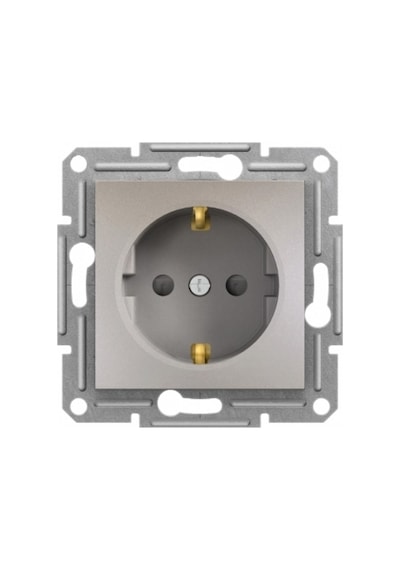 Schneider Eph2900269 Asfora Bronz Topraklı Priz Çocuk Korumalı