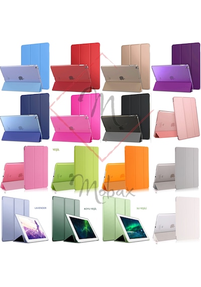 Apple Uyumlu iPad, Pro 12.9 6. Nesil M2 Kılıf PU Deri Smart Standlı Case A2436 A2437 A2764 A2766