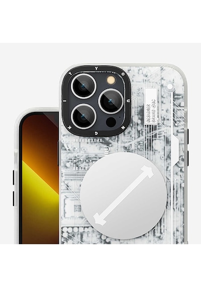 Youngkit Apple Uyumlu iPhone 14 Pro Kılıf Magsafe Şarj Özellikli YoungKit Technology Serisi Kapak Youngkit-TA82095